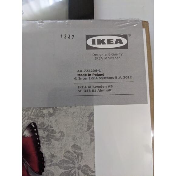 Shoes Butterfly Set of 2 Pictures Ikea Janie Secker Posters 1 Black Frame New - Picture 4 of 7